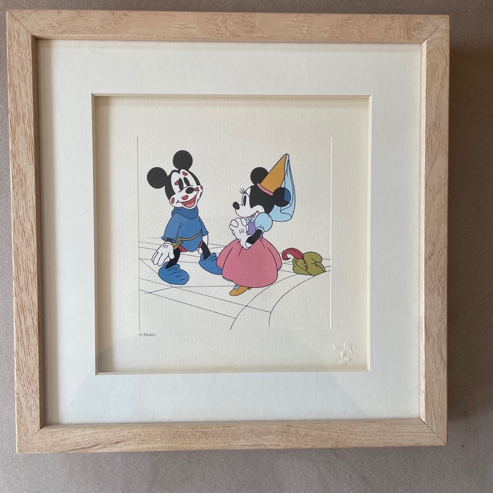 DISNEY animation cel - Mickey Mouse and Minnie - Brave Little Tailor